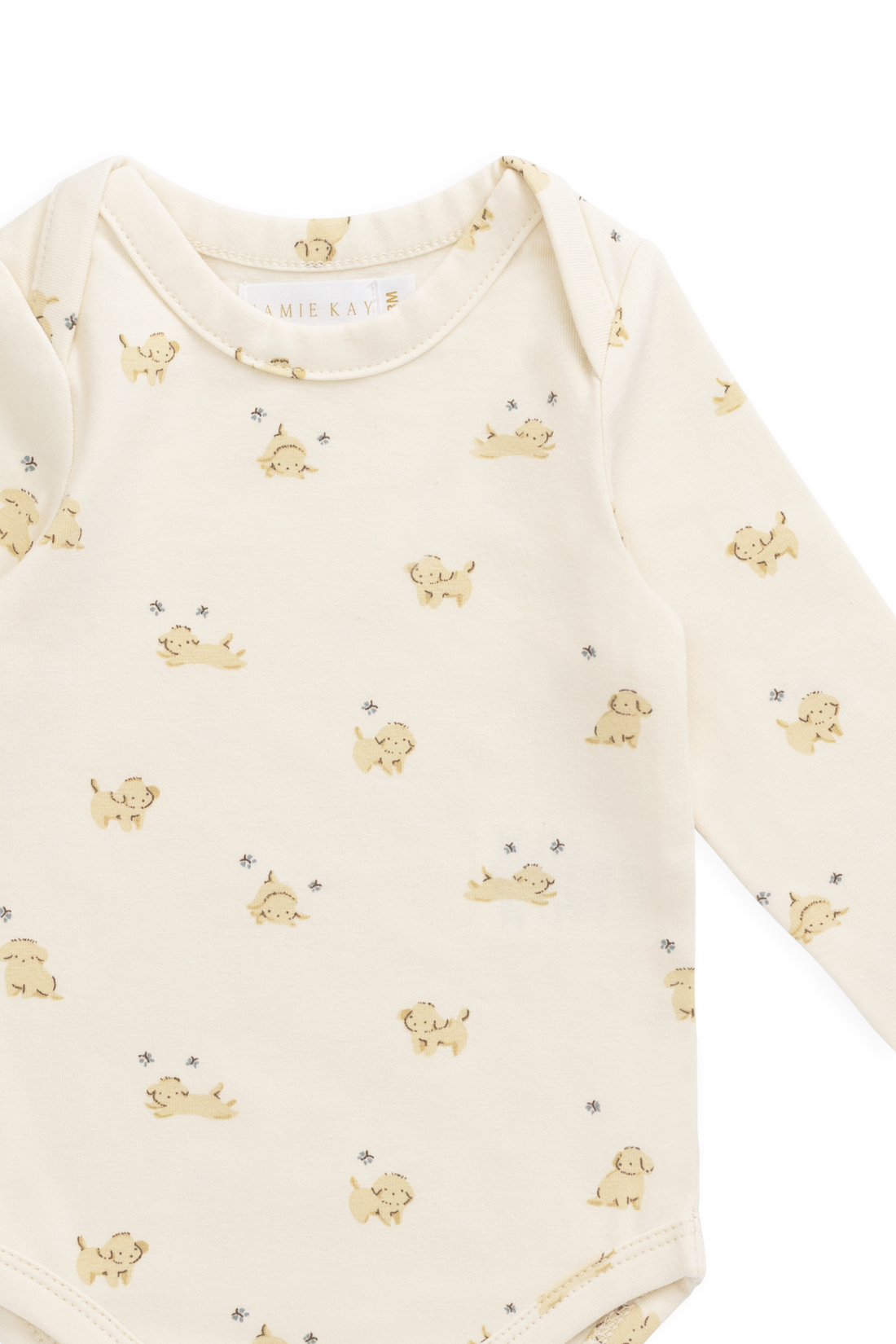 Organic Cotton Cassius Long Sleeve Bodysuit - Playful Honey Childrens Bodysuit from Jamie Kay NZ