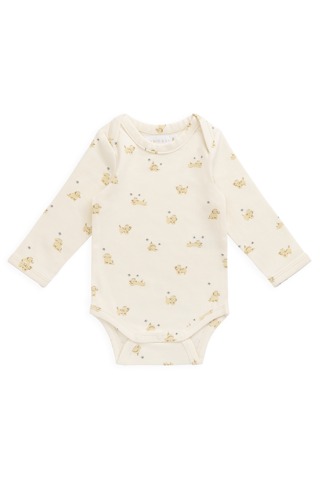 Organic Cotton Cassius Long Sleeve Bodysuit - Playful Honey Childrens Bodysuit from Jamie Kay NZ