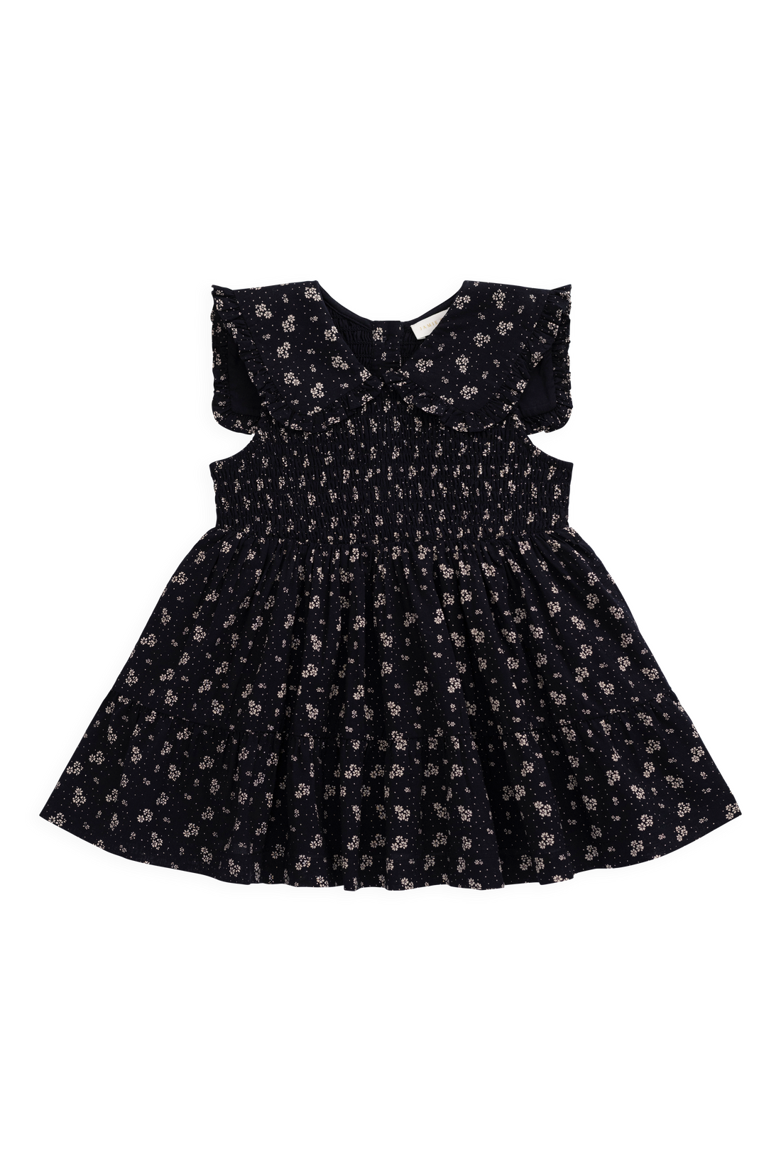 Organic Cotton Christabel Dress - Maisie Navy Childrens Dress from Jamie Kay NZ