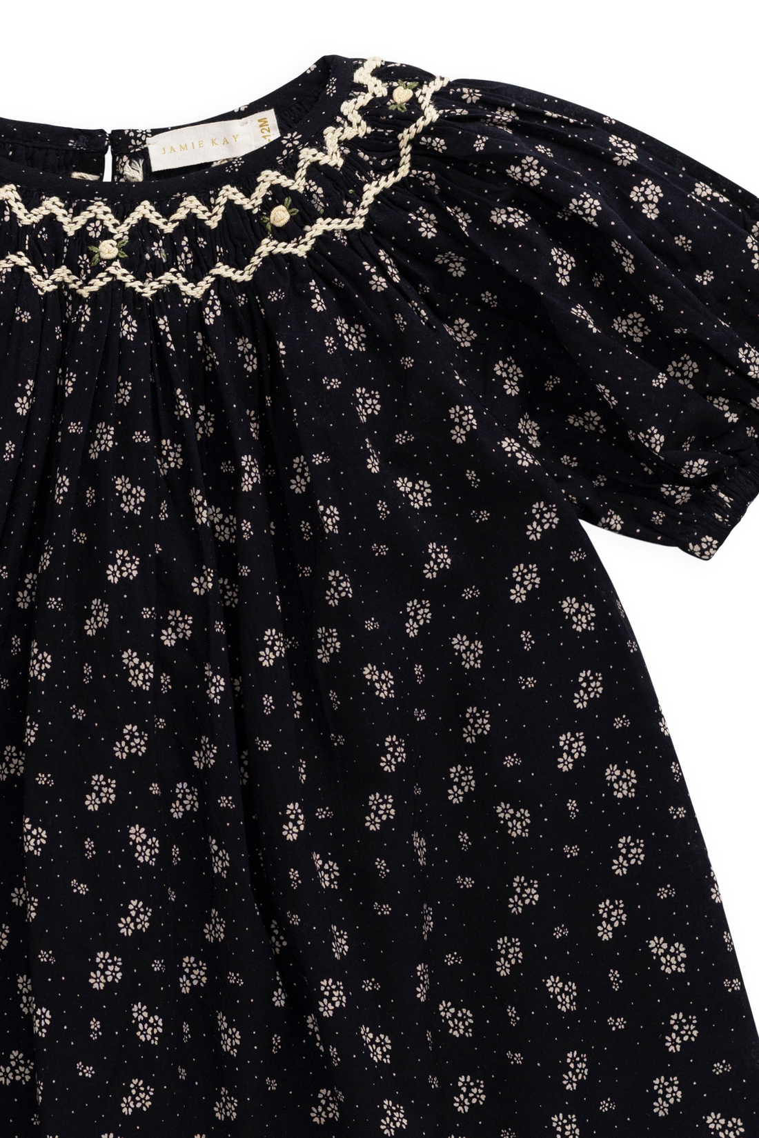 Organic Cotton Dominique Dress - Maisie Navy Childrens Dress from Jamie Kay NZ