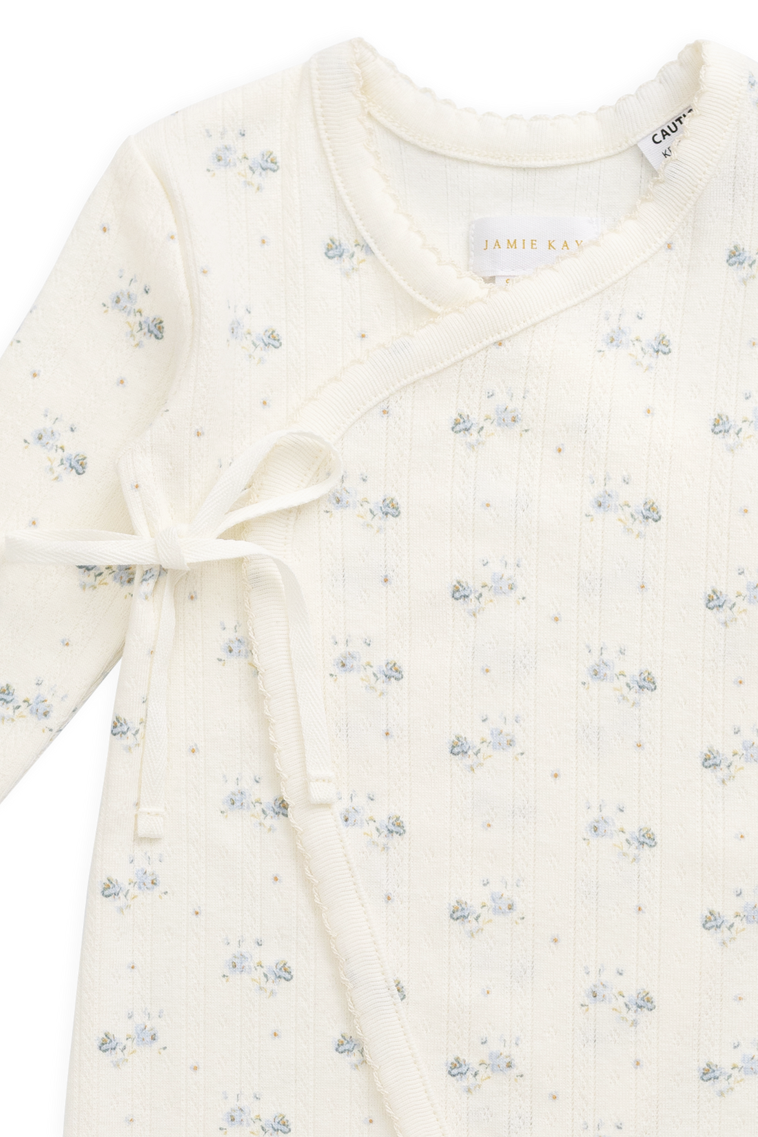 Organic Cotton Pointelle Estelle Onepiece - Molly Blue Childrens Onepiece from Jamie Kay NZ
