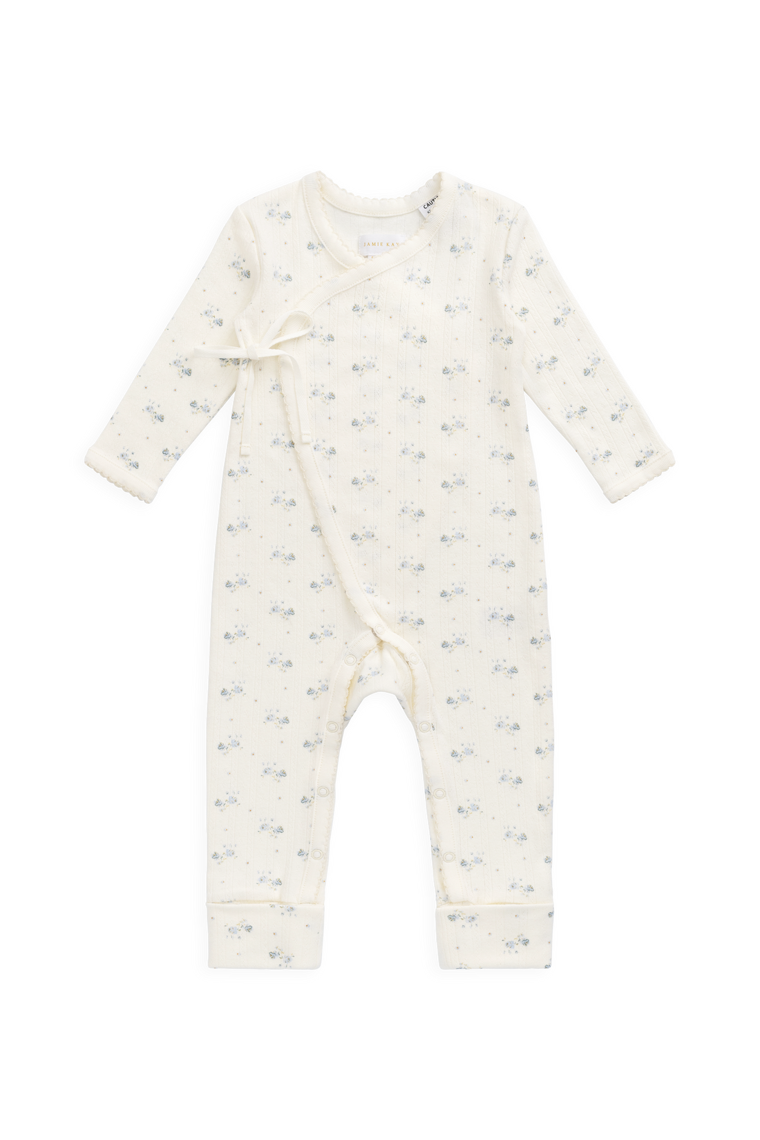 Organic Cotton Pointelle Estelle Onepiece - Molly Blue Childrens Onepiece from Jamie Kay NZ