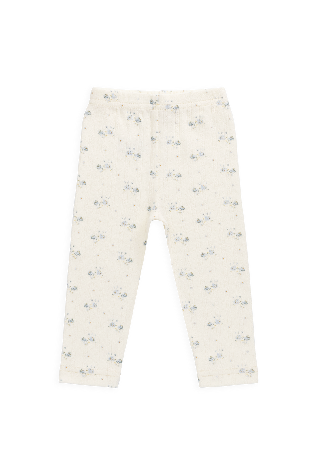 Organic Cotton Pointelle Everyday Legging - Molly Blue Childrens Legging from Jamie Kay NZ