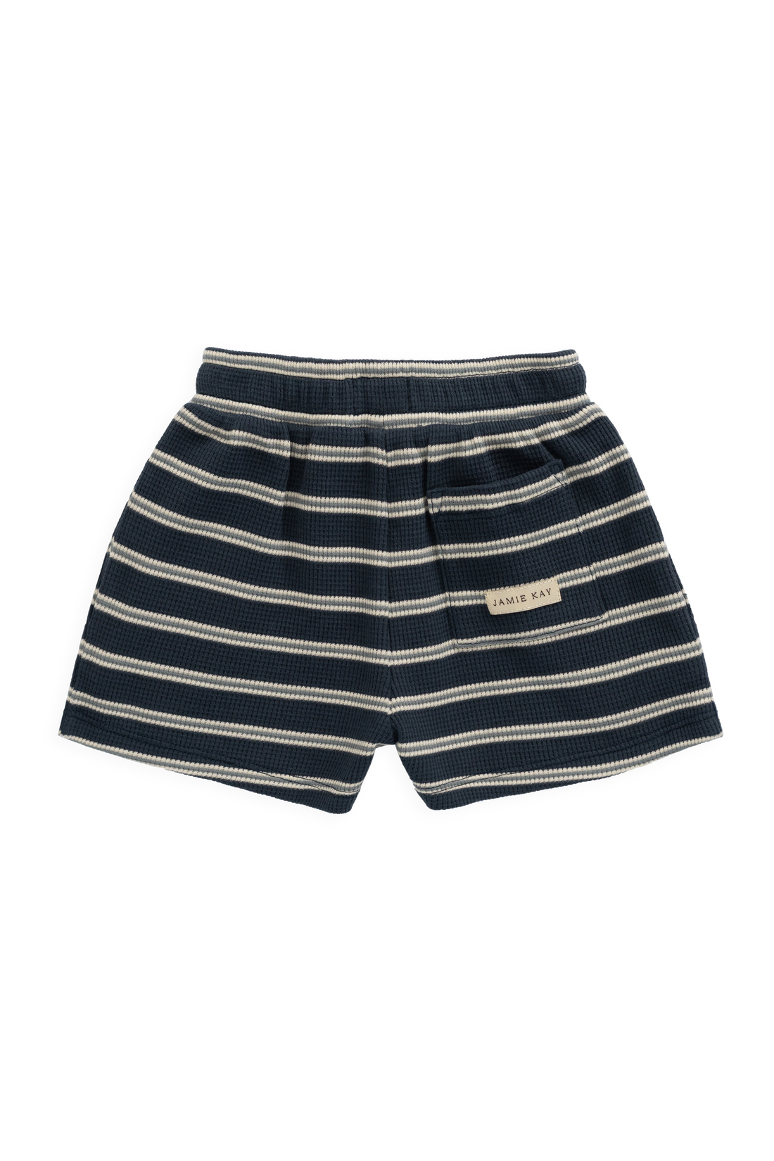 Organic Cotton Waffle Leith Short - Dreamer Stripe Captain Childrens Short from Jamie Kay NZ