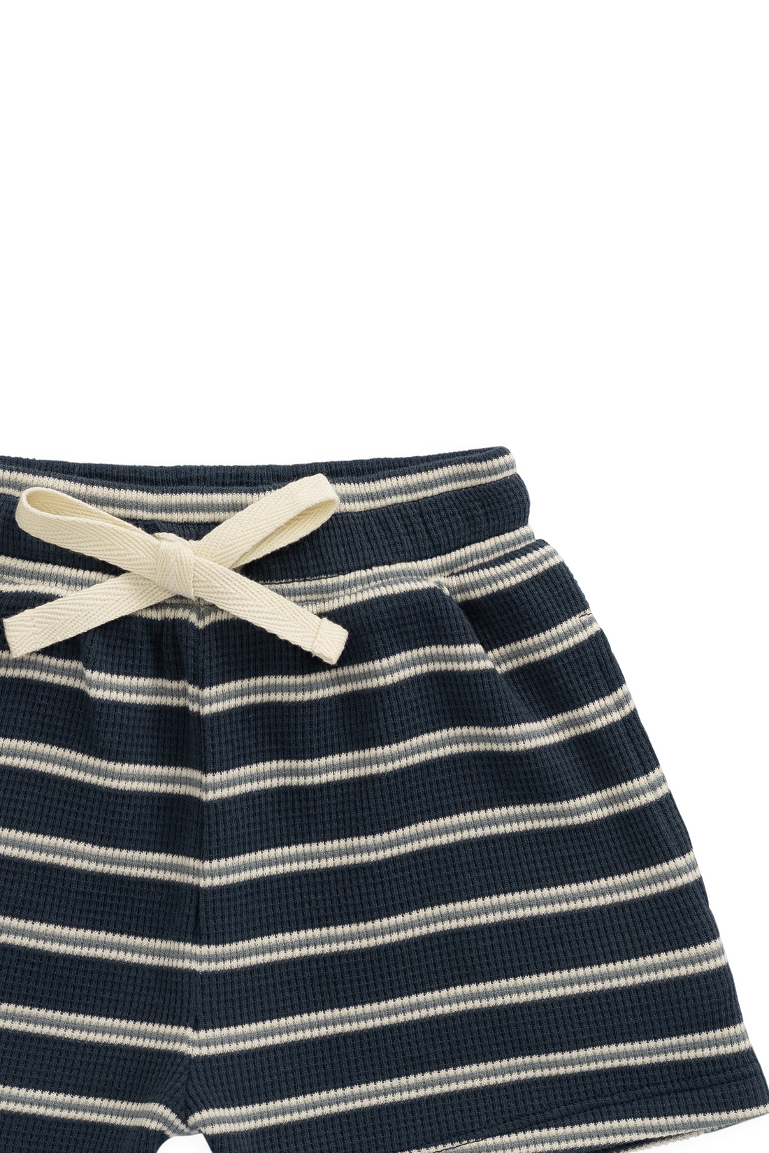 Organic Cotton Waffle Leith Short - Dreamer Stripe Captain Childrens Short from Jamie Kay NZ