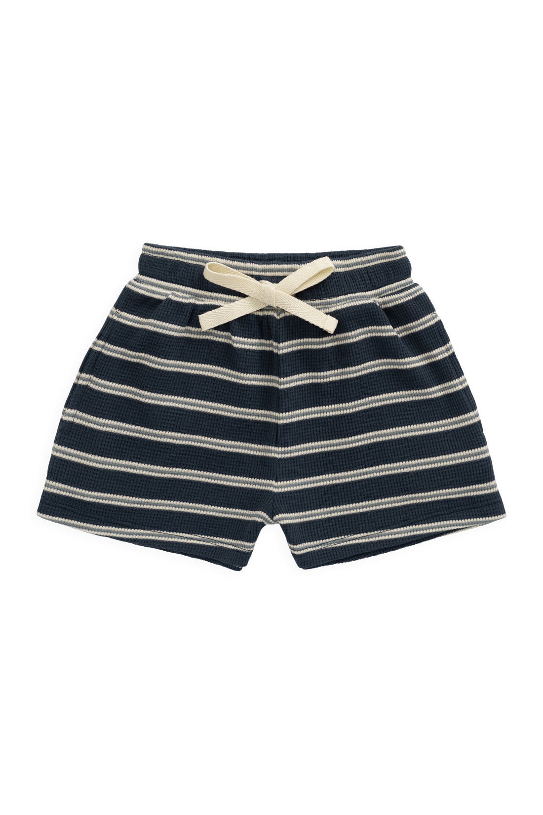 Organic Cotton Waffle Leith Short - Dreamer Stripe Captain Childrens Short from Jamie Kay NZ