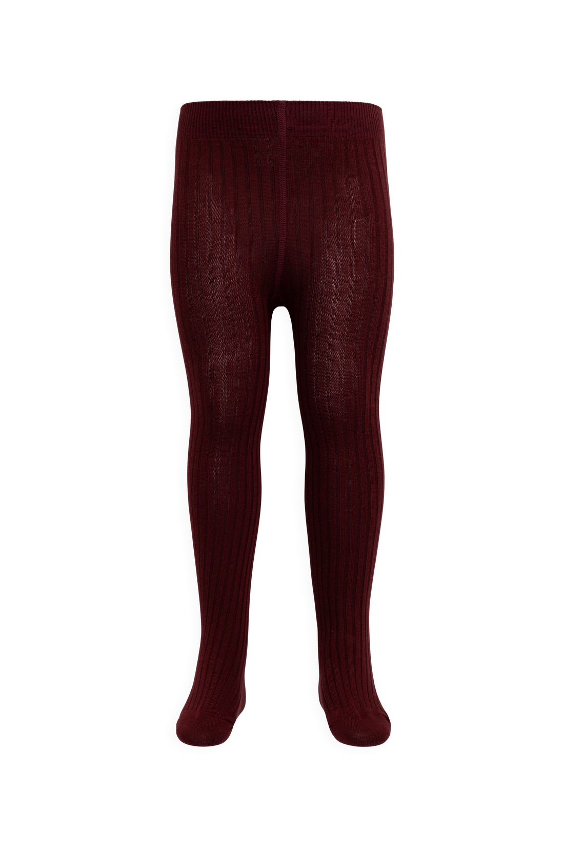 Ribbed Tight - Burgundy Childrens Tights from Jamie Kay NZ