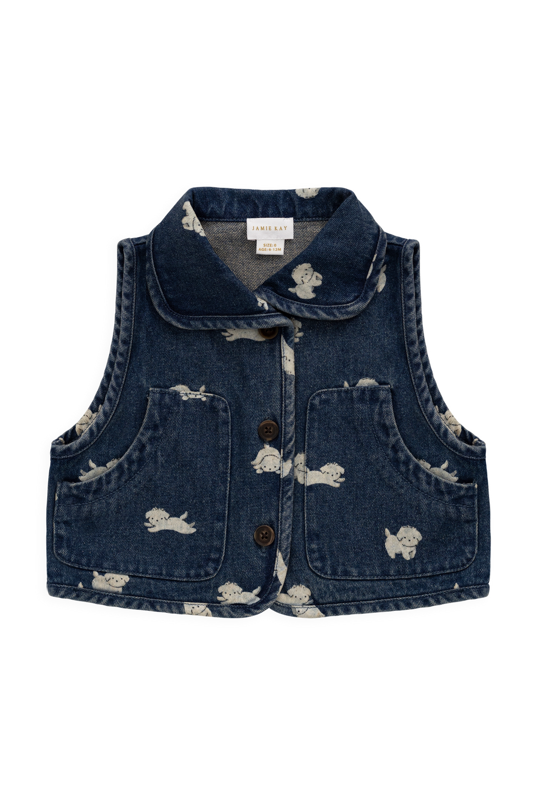 Sutton Denim Vest - Finnegan Denim Childrens Vest from Jamie Kay NZ