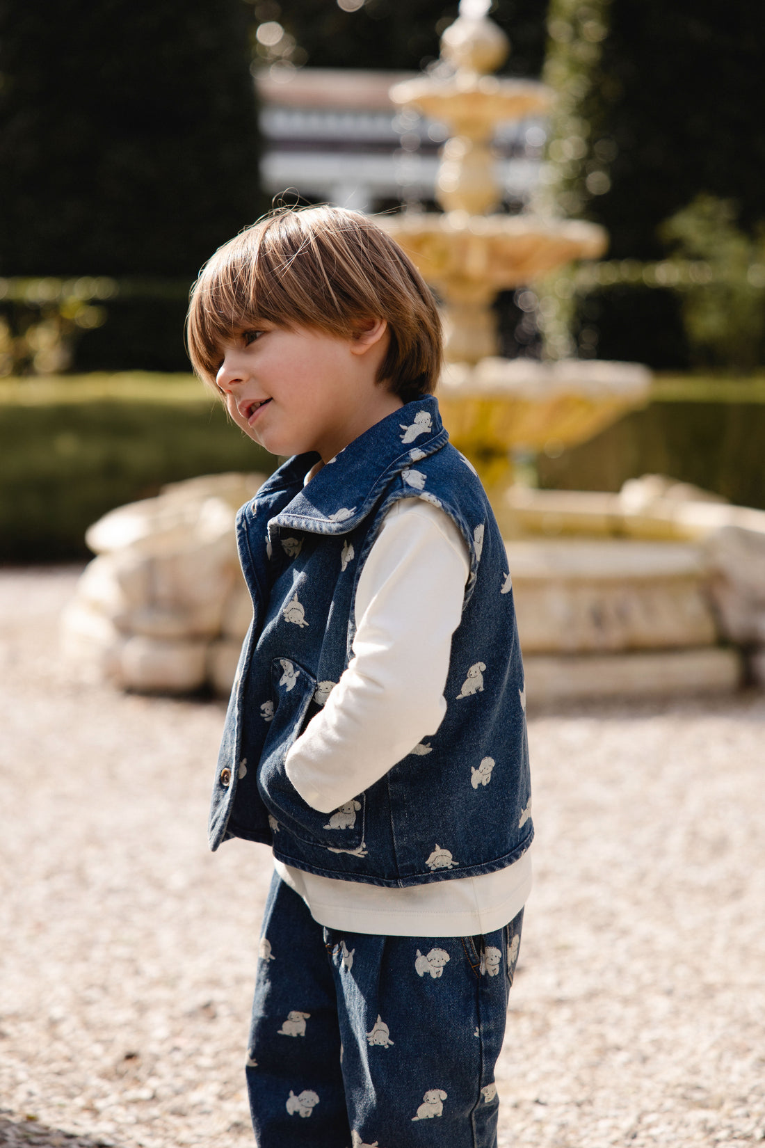 Sutton Denim Vest - Finnegan Denim Childrens Vest from Jamie Kay NZ