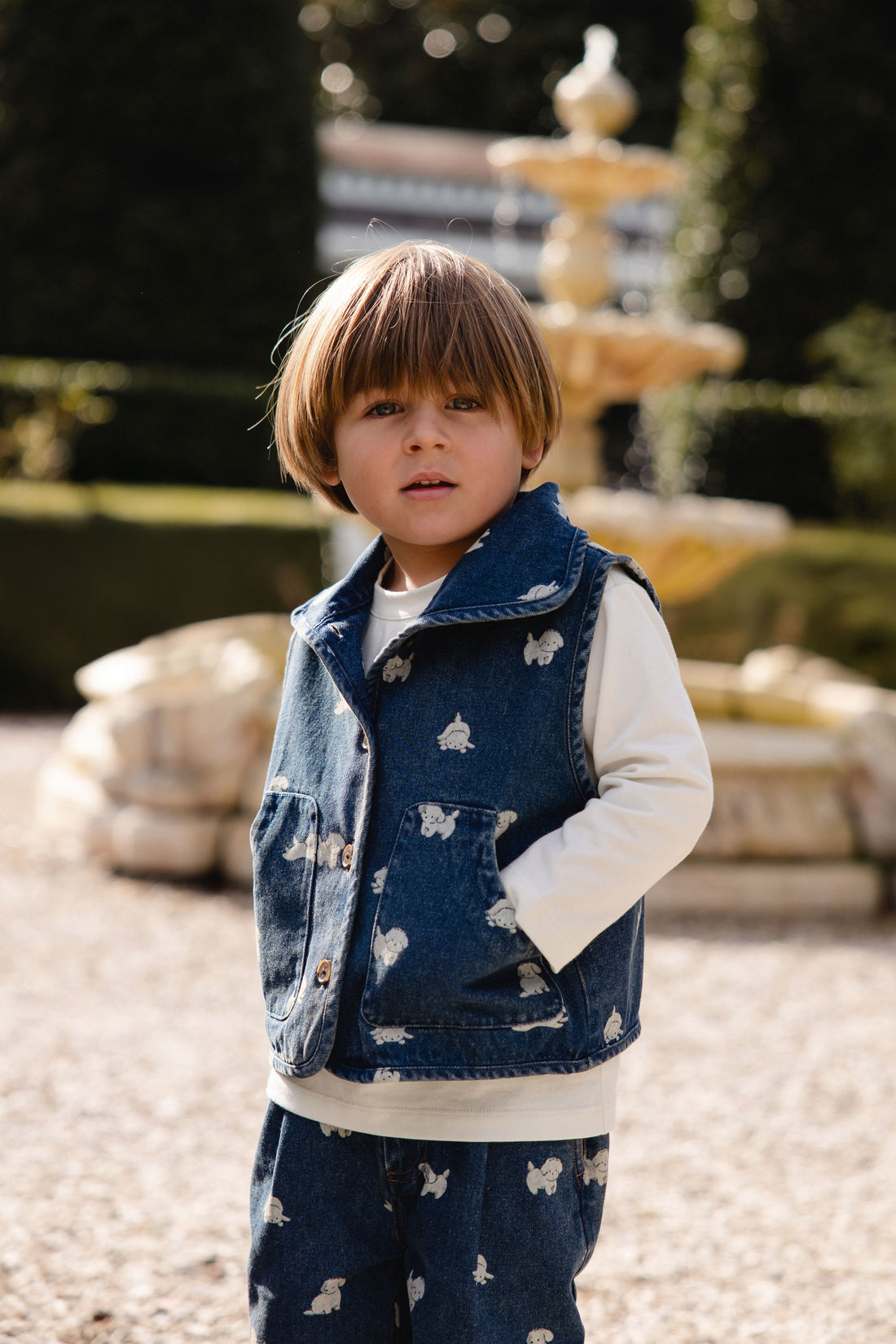 Sutton Denim Vest - Finnegan Denim Childrens Vest from Jamie Kay NZ