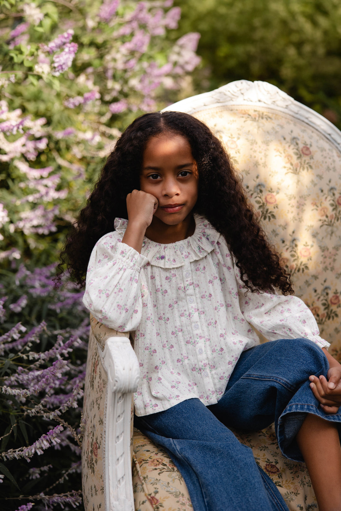 Organic Cotton Beatrice Top - Molly Lilac Childrens Top from Jamie Kay NZ