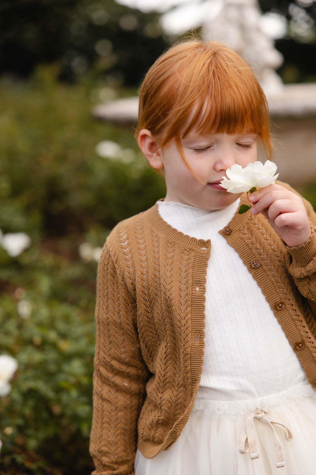 Maxine Knitted Cardigan - Antique Bronze Childrens Cardigan from Jamie Kay NZ