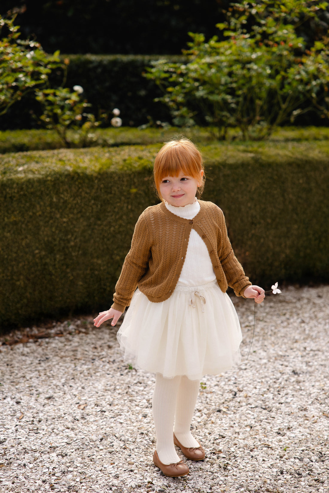 Maxine Knitted Cardigan - Antique Bronze Childrens Cardigan from Jamie Kay NZ
