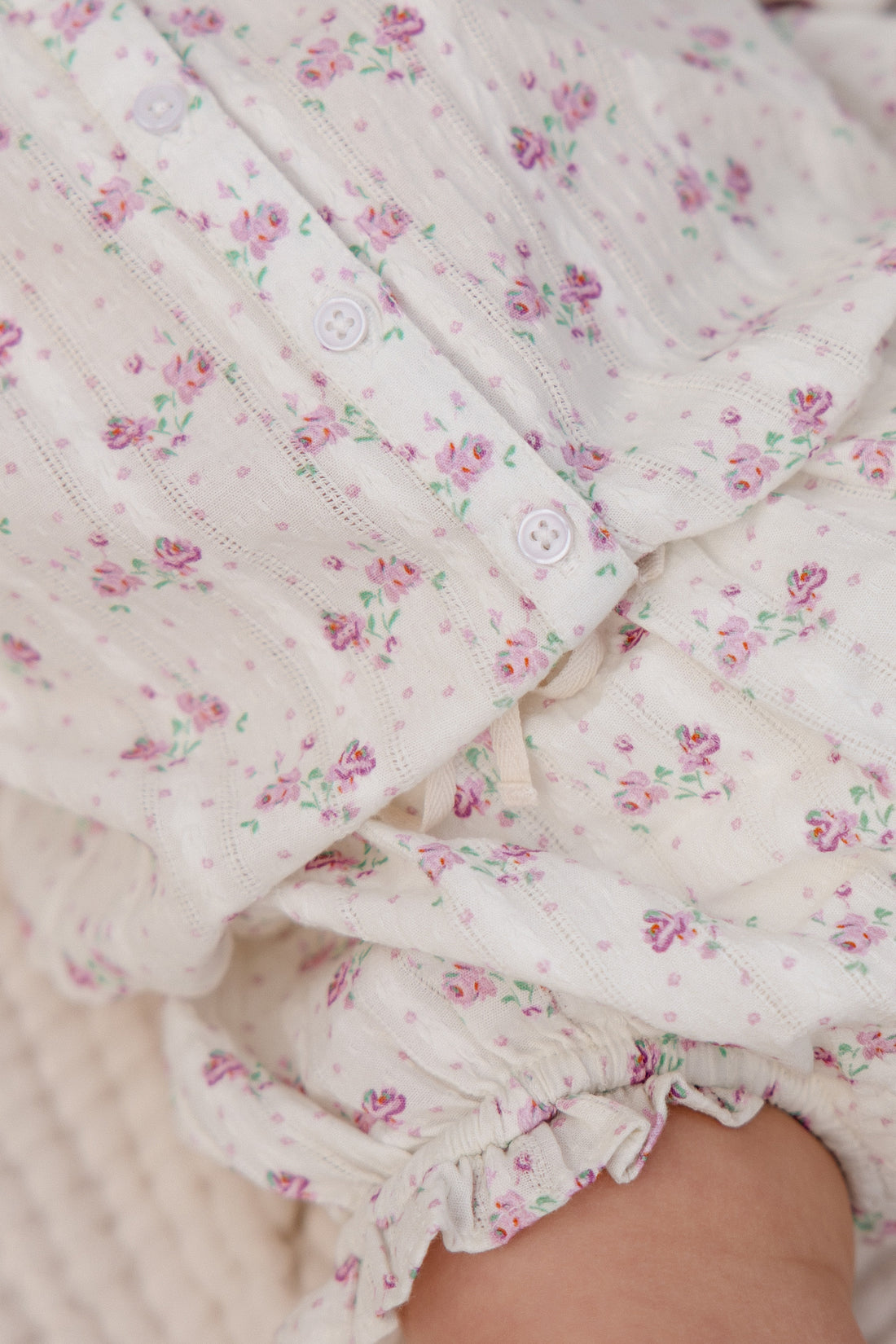 Organic Cotton Frill Bloomer - Molly Lilac Childrens Bloomer from Jamie Kay NZ