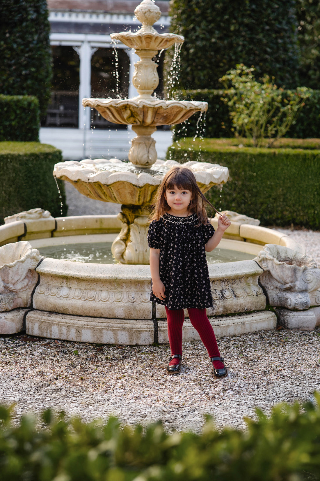 Organic Cotton Dominique Dress - Maisie Navy Childrens Dress from Jamie Kay NZ