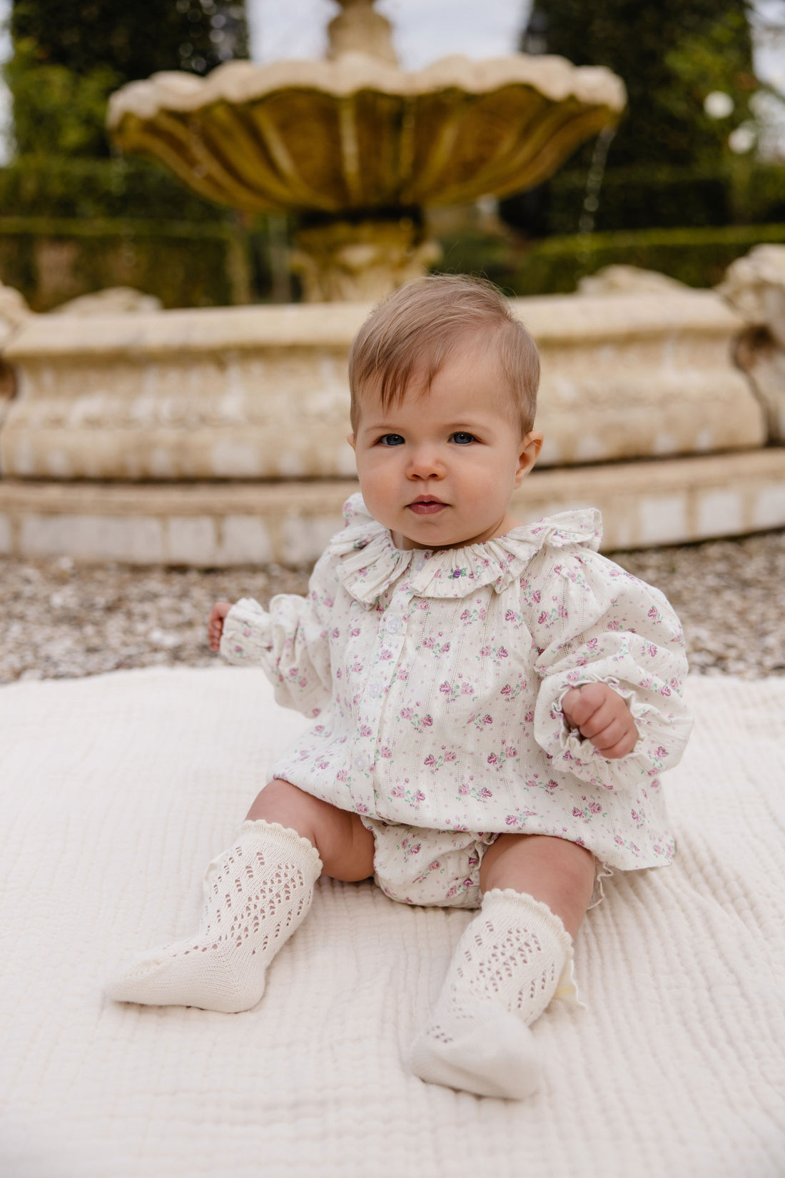 Organic Cotton Frill Bloomer - Molly Lilac Childrens Bloomer from Jamie Kay NZ