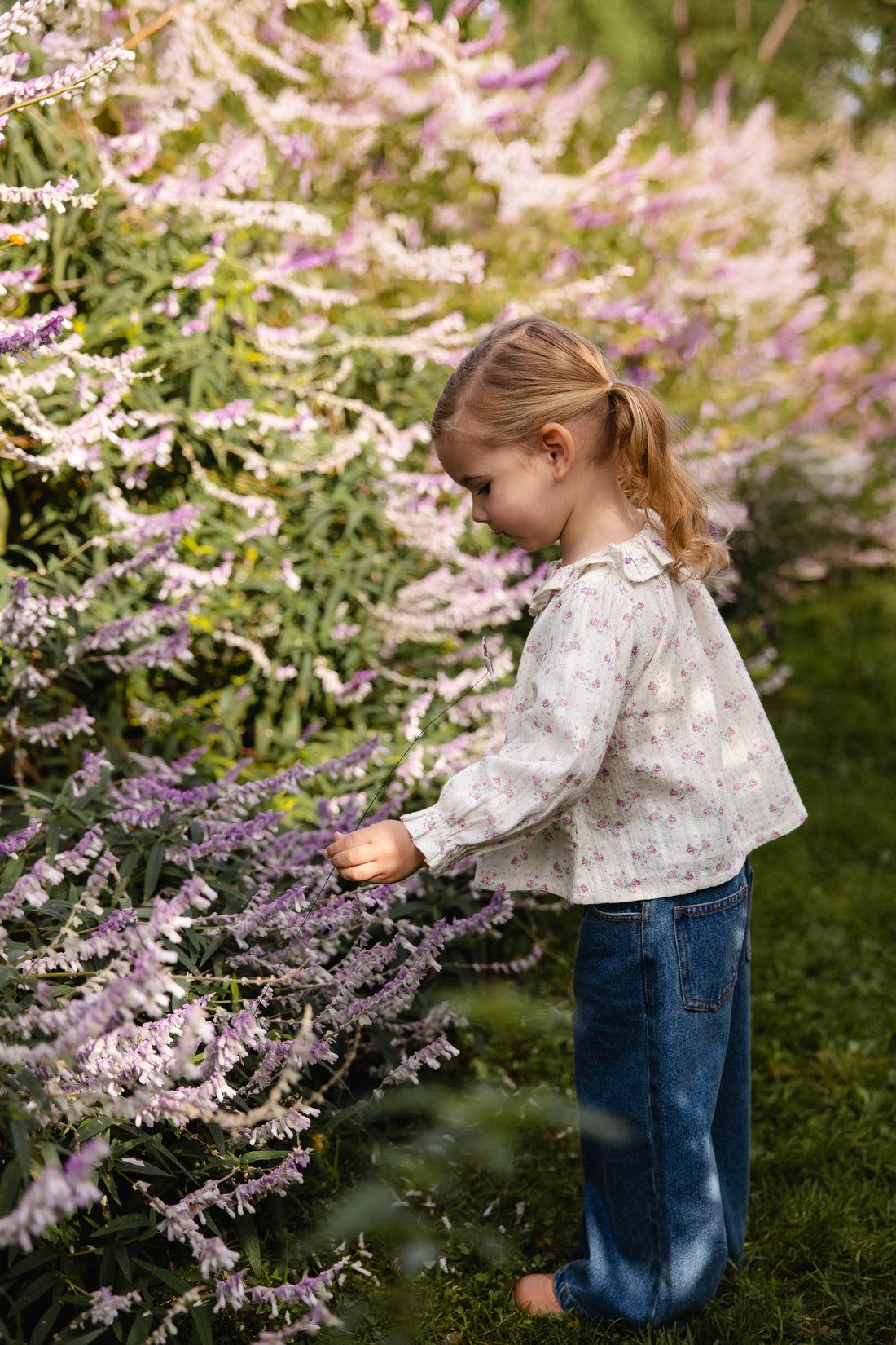 Organic Cotton Beatrice Top - Molly Lilac Childrens Top from Jamie Kay NZ