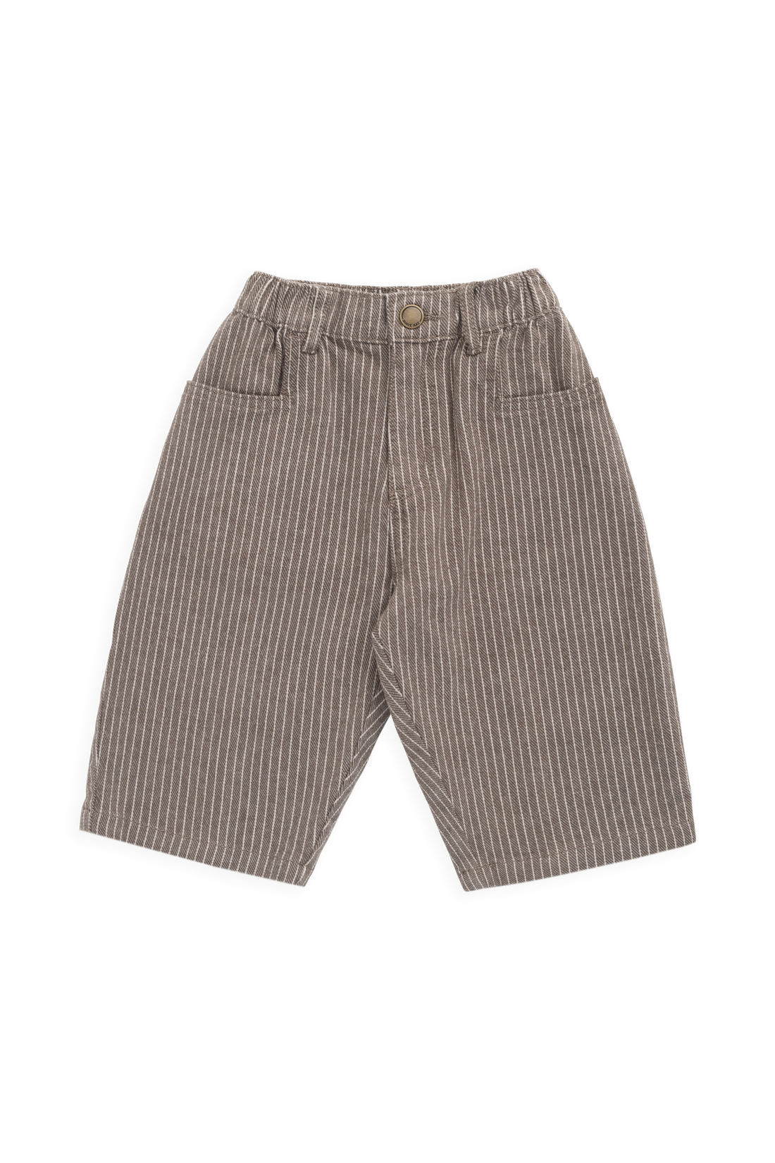 Abel Pant - Mini Pinstripe Cassava / Iroko Childrens Pant from Jamie Kay NZ