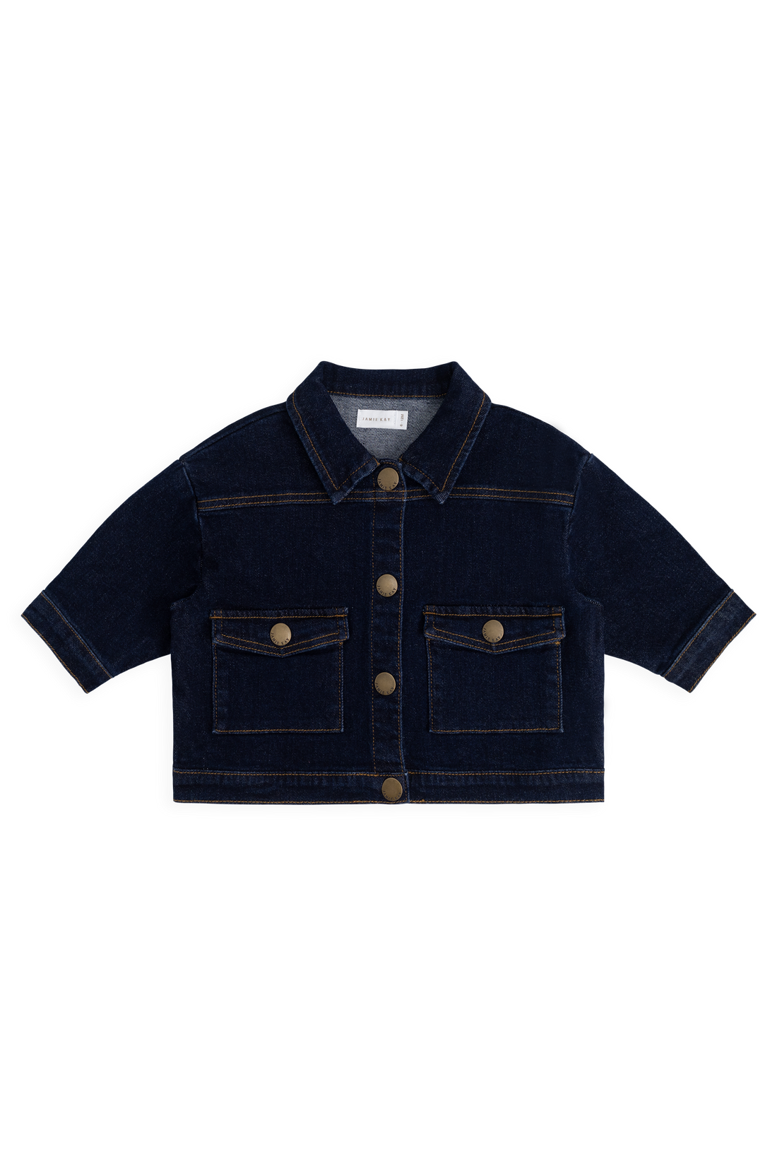 Arbor Jacket - Mid Indigo Denim Childrens Jacket from Jamie Kay NZ