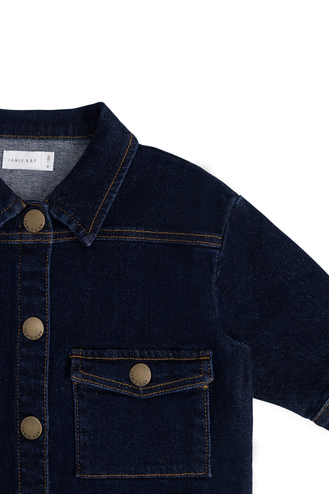 Arbor Jacket - Mid Indigo Denim Childrens Jacket from Jamie Kay NZ