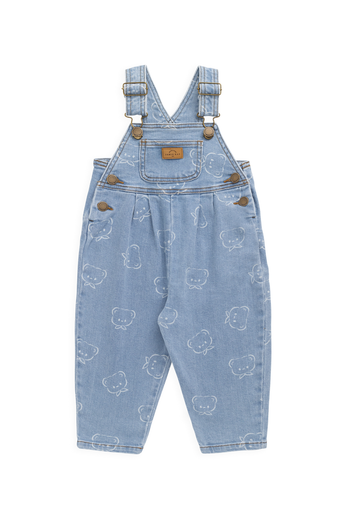 Blair Overall - Bowie Bear Denim Childrens Overall from Jamie Kay NZ