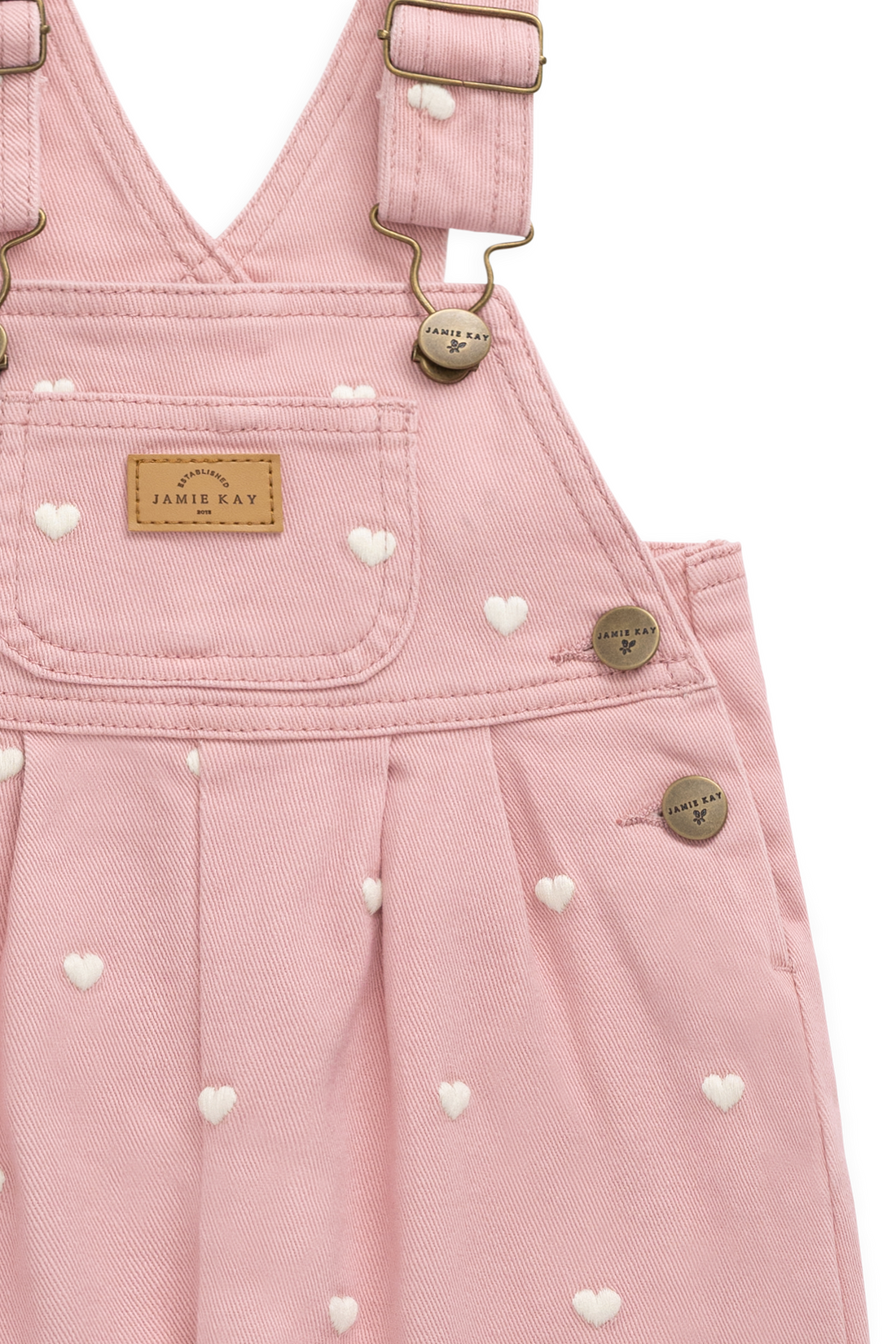 Blair Overall - Petite Heart Rose Childrens Overall from Jamie Kay NZ
