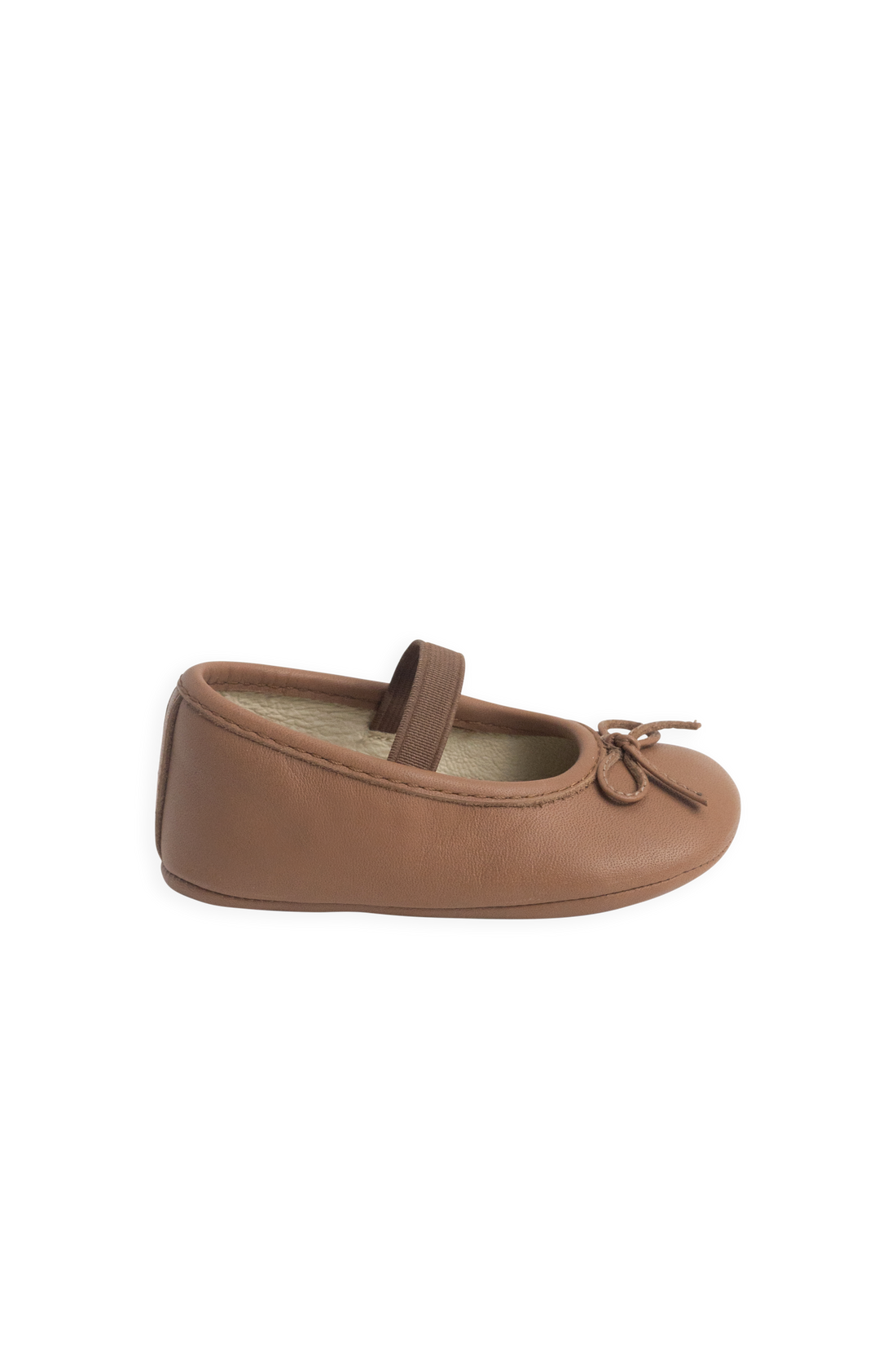 Bowie Baby Ballerinas - Camel Childrens Footwear from Jamie Kay NZ