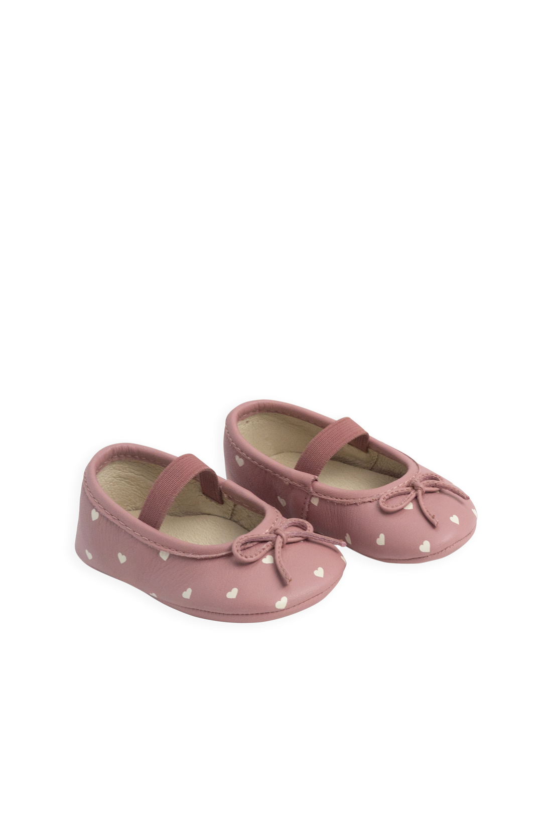 Bowie Baby Ballerinas - Petite Heart Rose Childrens Footwear from Jamie Kay NZ
