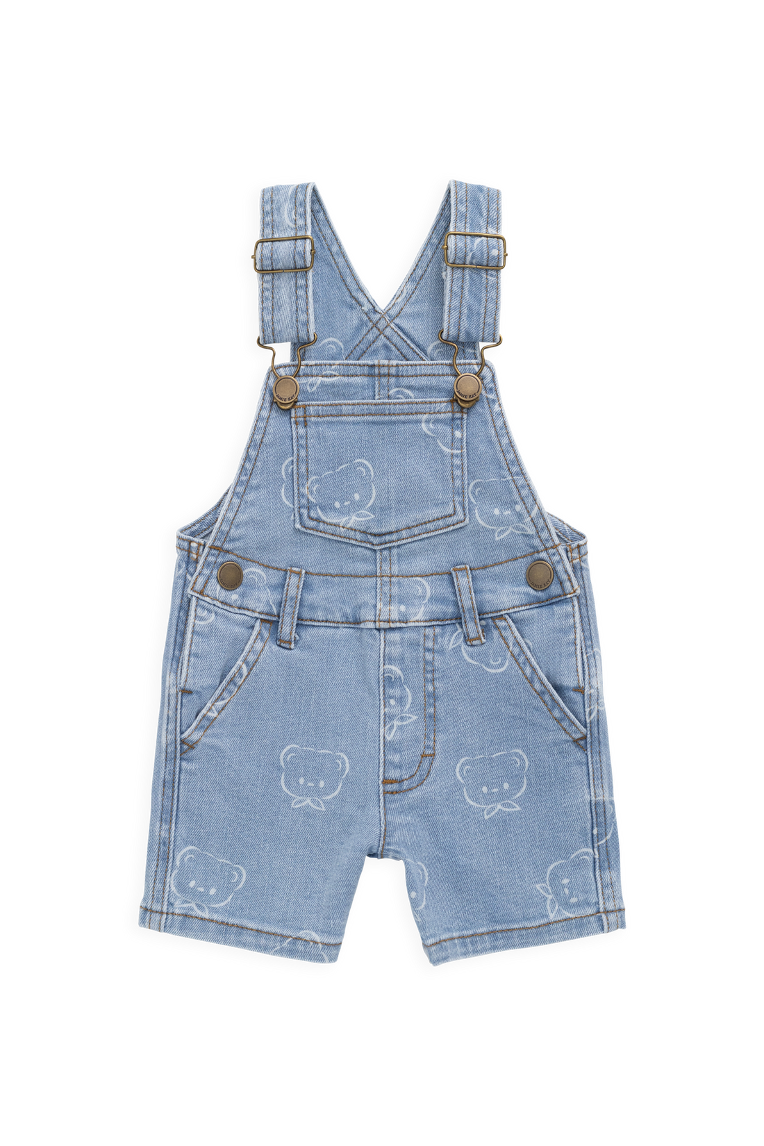 Fenix Short Overalls - Bowie Bear Denim Childrens Overall from Jamie Kay NZ