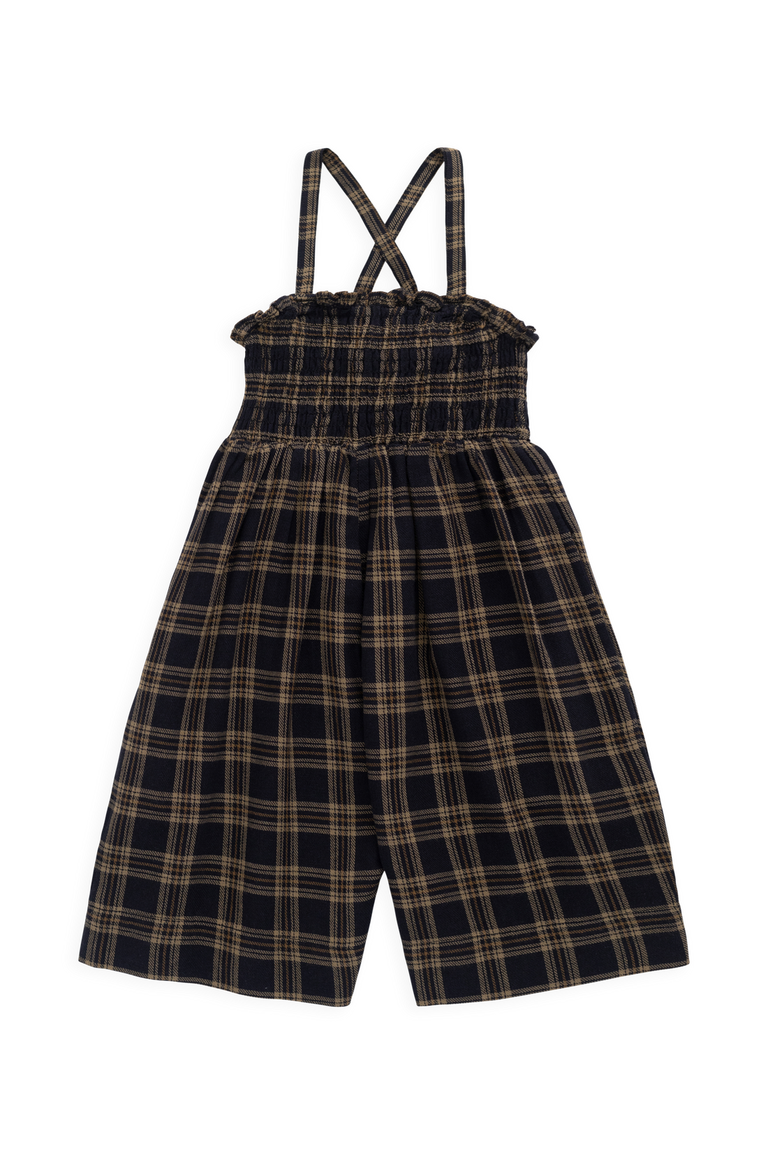 Organic Cotton Arabella Jumpsuit - Woodland Check Childrens Jumpsuit from Jamie Kay NZ