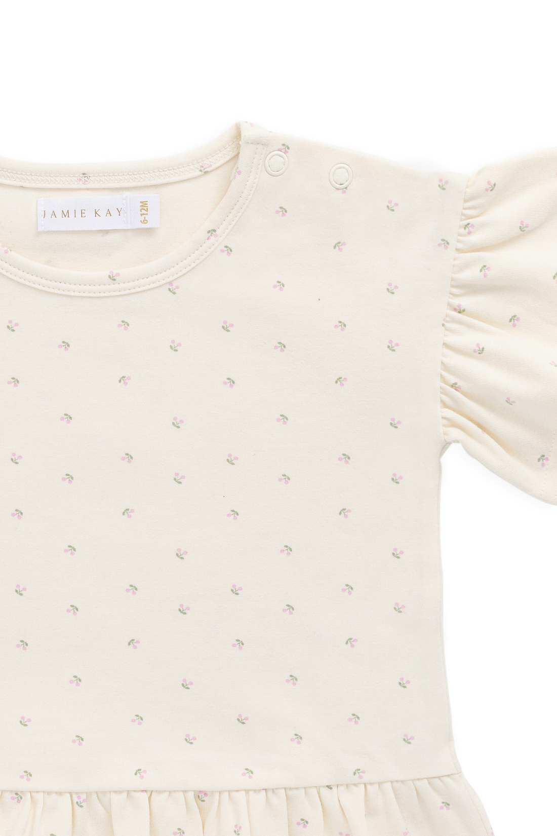 Organic Cotton Caydence Top - Ditsy Cherries Childrens Top from Jamie Kay NZ