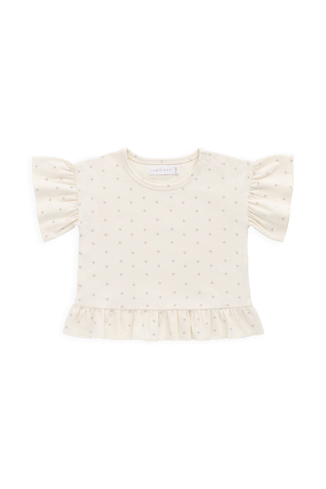 Organic Cotton Caydence Top - Ditsy Cherries Childrens Top from Jamie Kay NZ