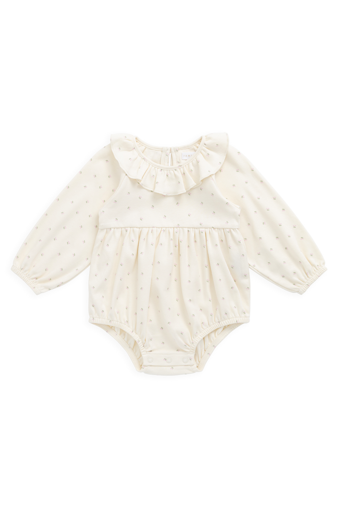 Organic Cotton Clemence Playsuit - Ditsy Cherries Childrens Playsuit from Jamie Kay NZ