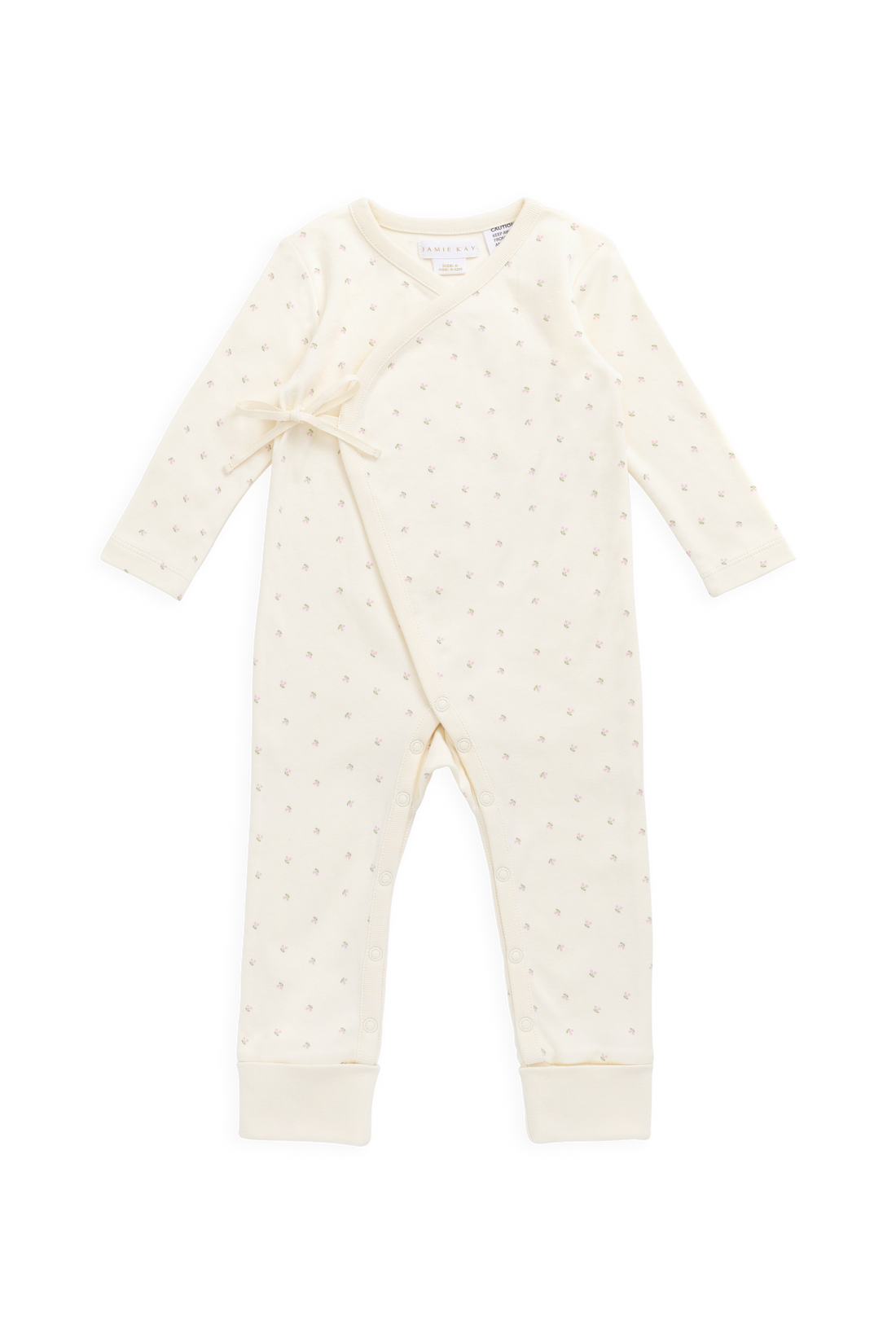 Organic Cotton Estelle Onepiece - Ditsy Cherries Childrens Onepiece from Jamie Kay NZ
