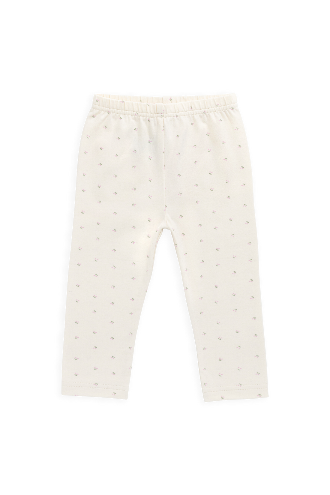 Organic Cotton Everyday Legging - Ditsy Cherries Childrens Legging from Jamie Kay NZ
