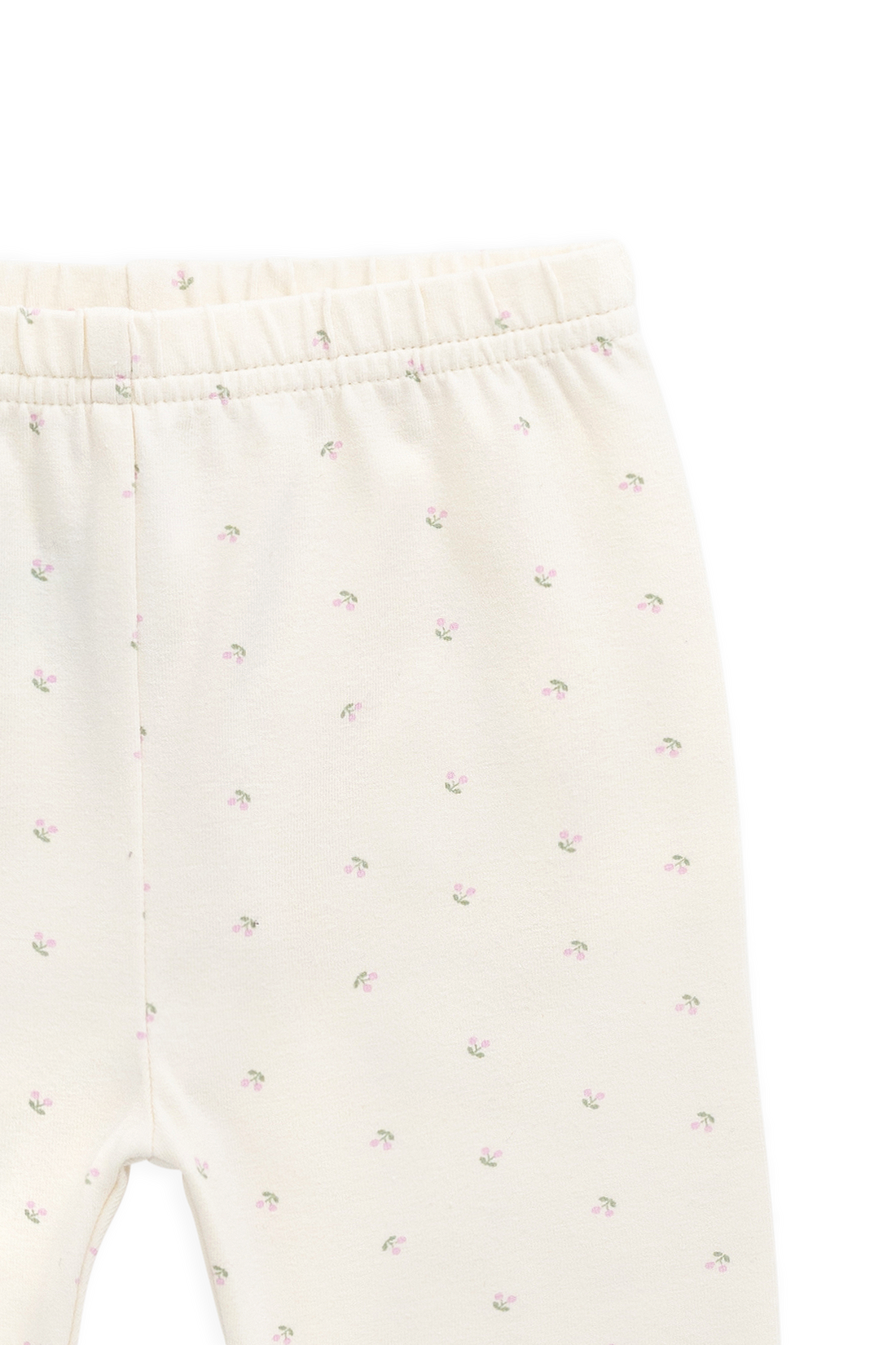 Organic Cotton Everyday Legging - Ditsy Cherries Childrens Legging from Jamie Kay NZ