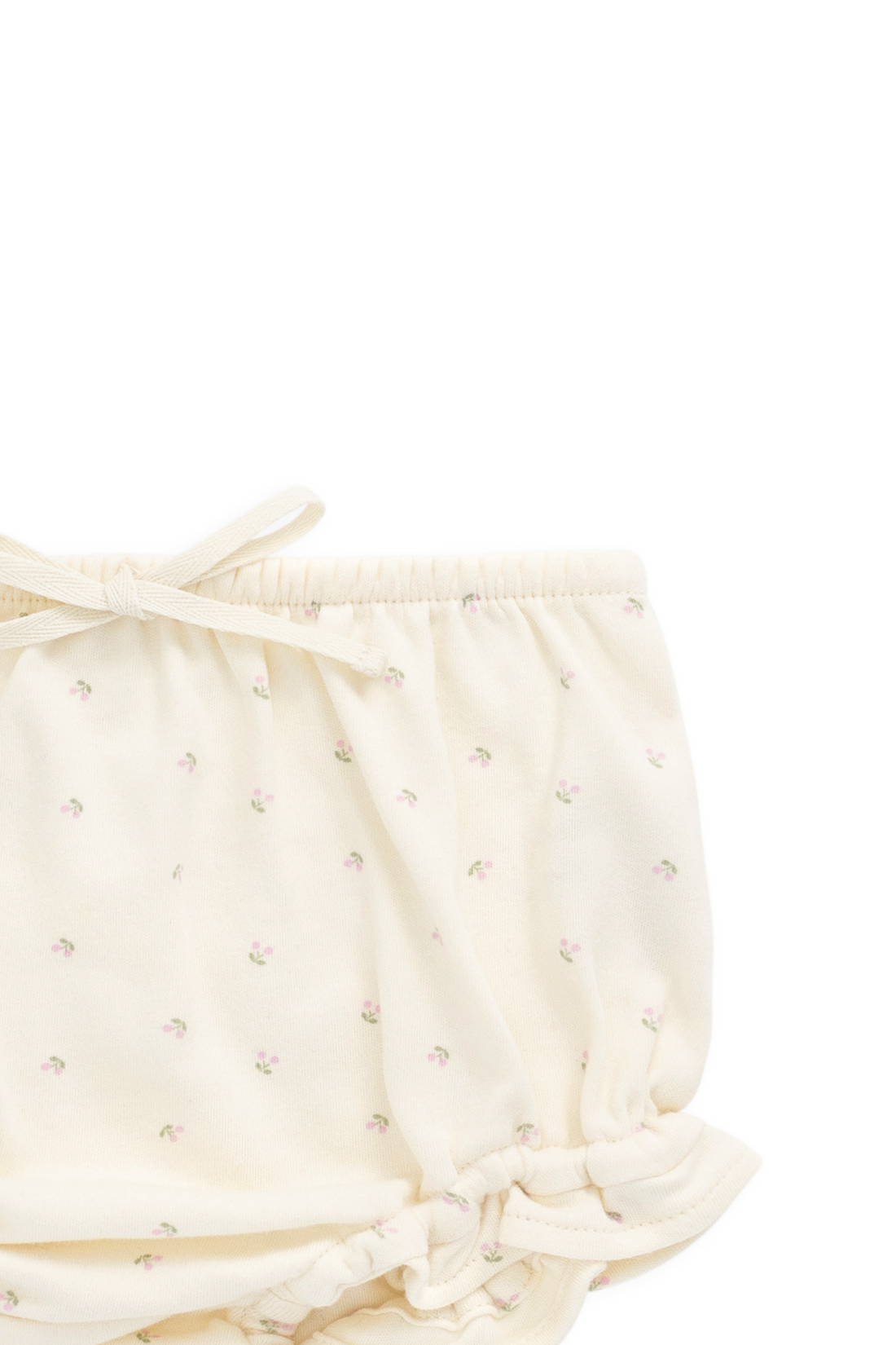 Organic Cotton Frill Bloomer - Ditsy Cherries Childrens Bloomer from Jamie Kay NZ