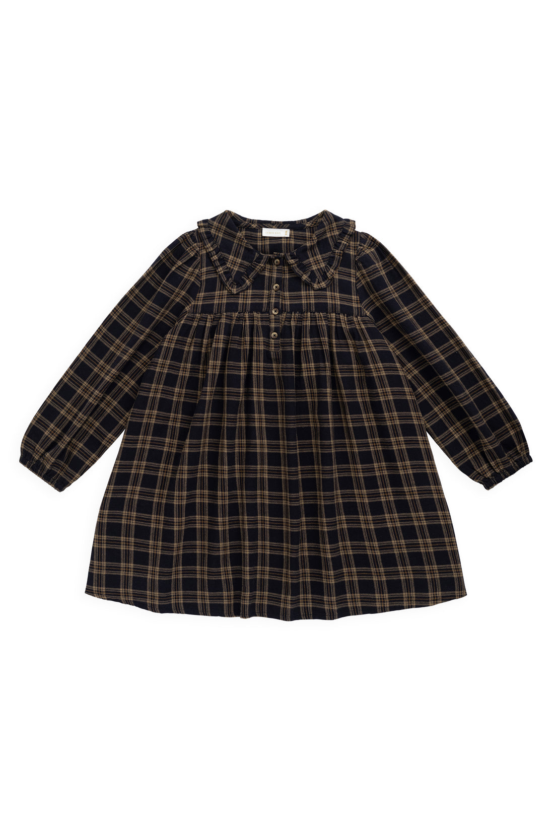 Organic Cotton Ira Dress - Woodland Check Childrens Dress from Jamie Kay NZ