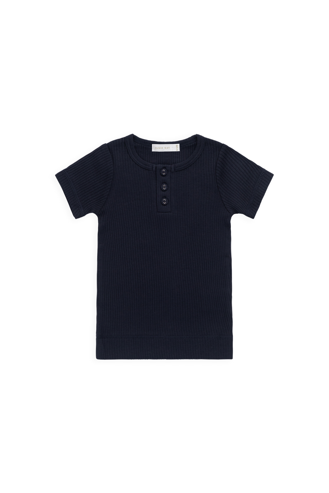 Organic Cotton Modal Henley Tee - Eclipse Childrens Top from Jamie Kay NZ