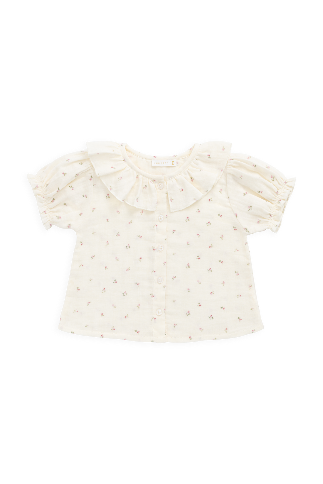 Organic Cotton Muslin Alora Top - Willow Rose Childrens Top from Jamie Kay NZ