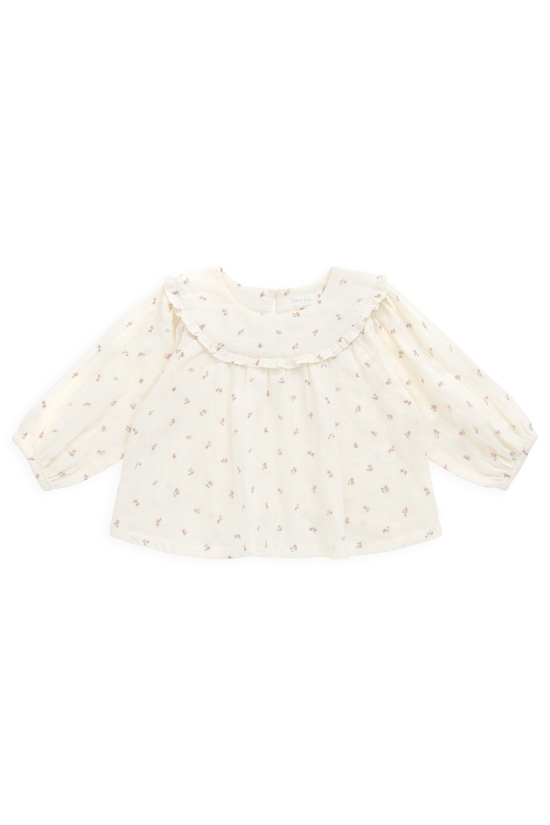Organic Cotton Muslin Amira Blouse - Willow Rose Childrens Top from Jamie Kay NZ