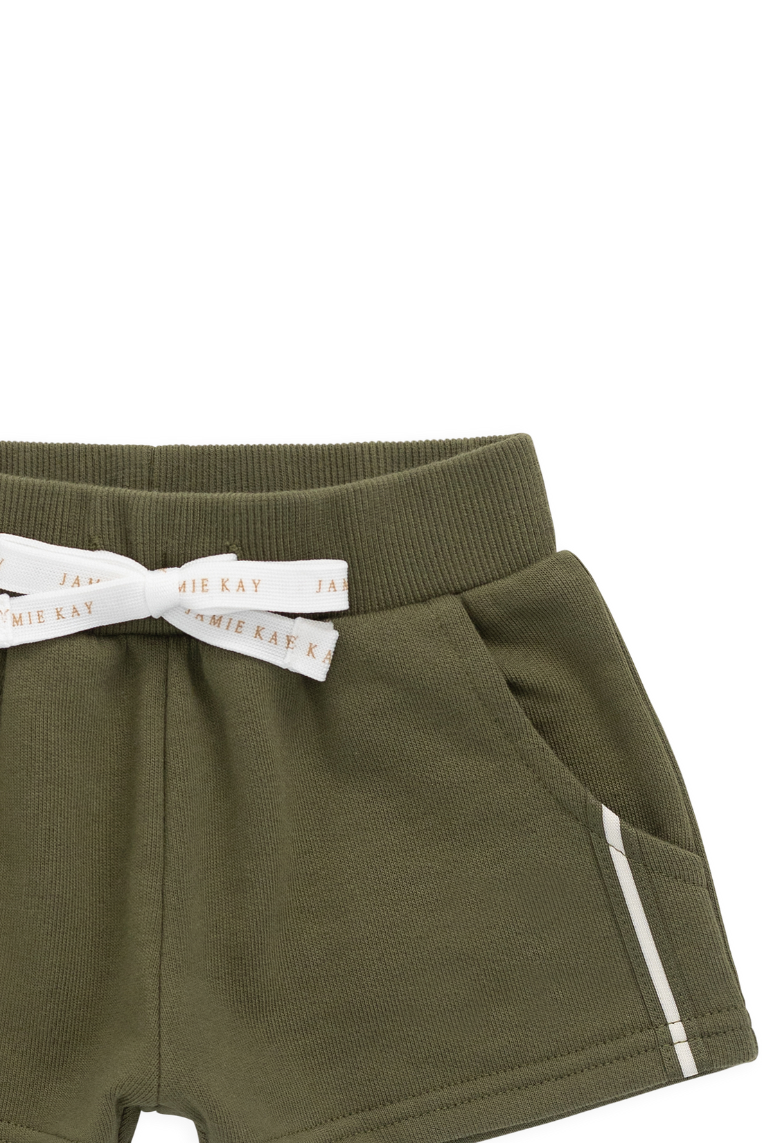 Organic Cotton Nash Short - Sicilian Olive Childrens Shorts from Jamie Kay NZ