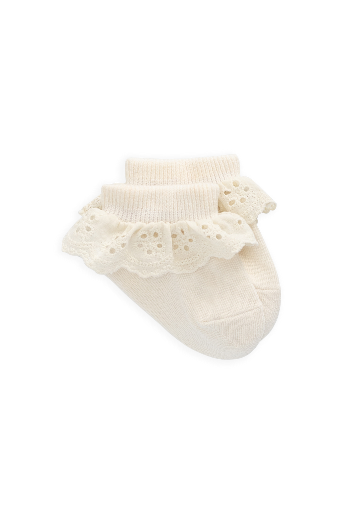 Paloma Sock - Vanilla Childrens Socks from Jamie Kay NZ