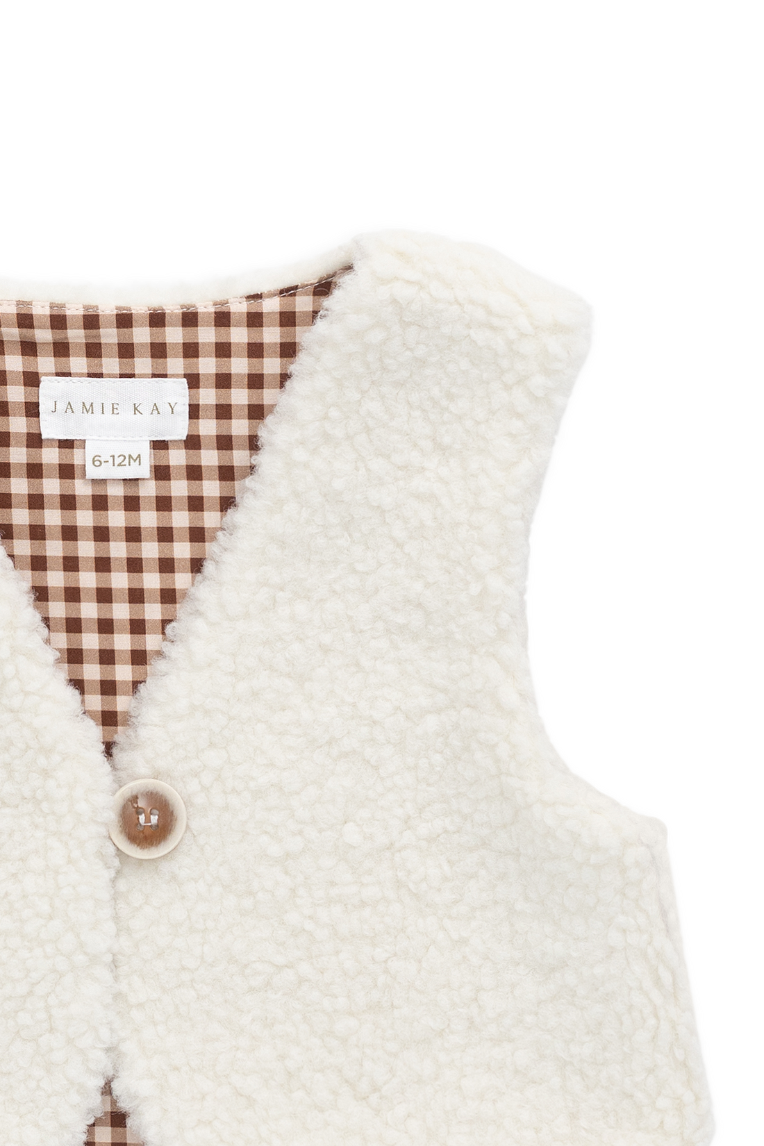 Petal Vest - Natural Childrens Vest from Jamie Kay NZ