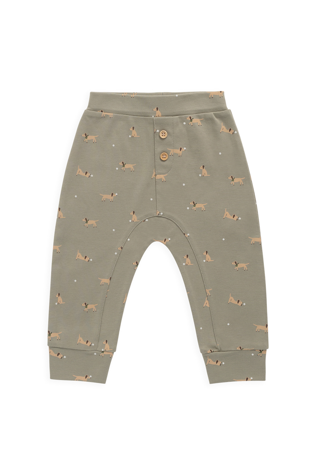 Pima Cotton Wesley Pant - Play Ball Vert Childrens Pant from Jamie Kay NZ