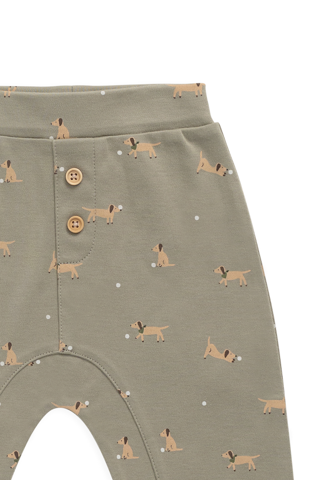 Pima Cotton Wesley Pant - Play Ball Vert Childrens Pant from Jamie Kay NZ