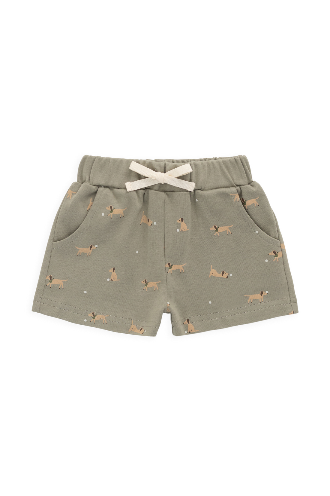 Pima Cotton Wesley Short - Play Ball Vert Childrens Short from Jamie Kay NZ