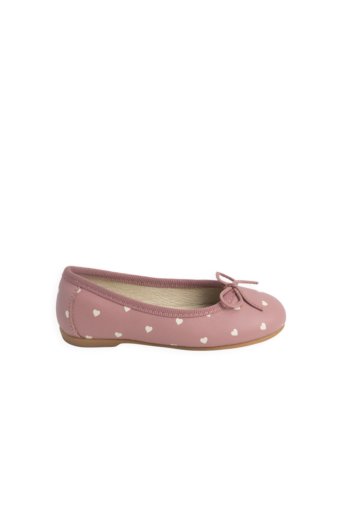 Zuri Ballet Flat - Petite Heart Rose Childrens Footwear from Jamie Kay NZ