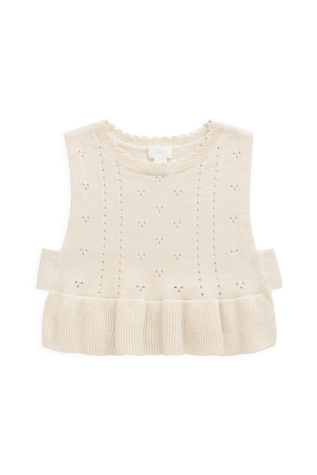 Erica Knitted Top - Vanilla Childrens Top from Jamie Kay NZ