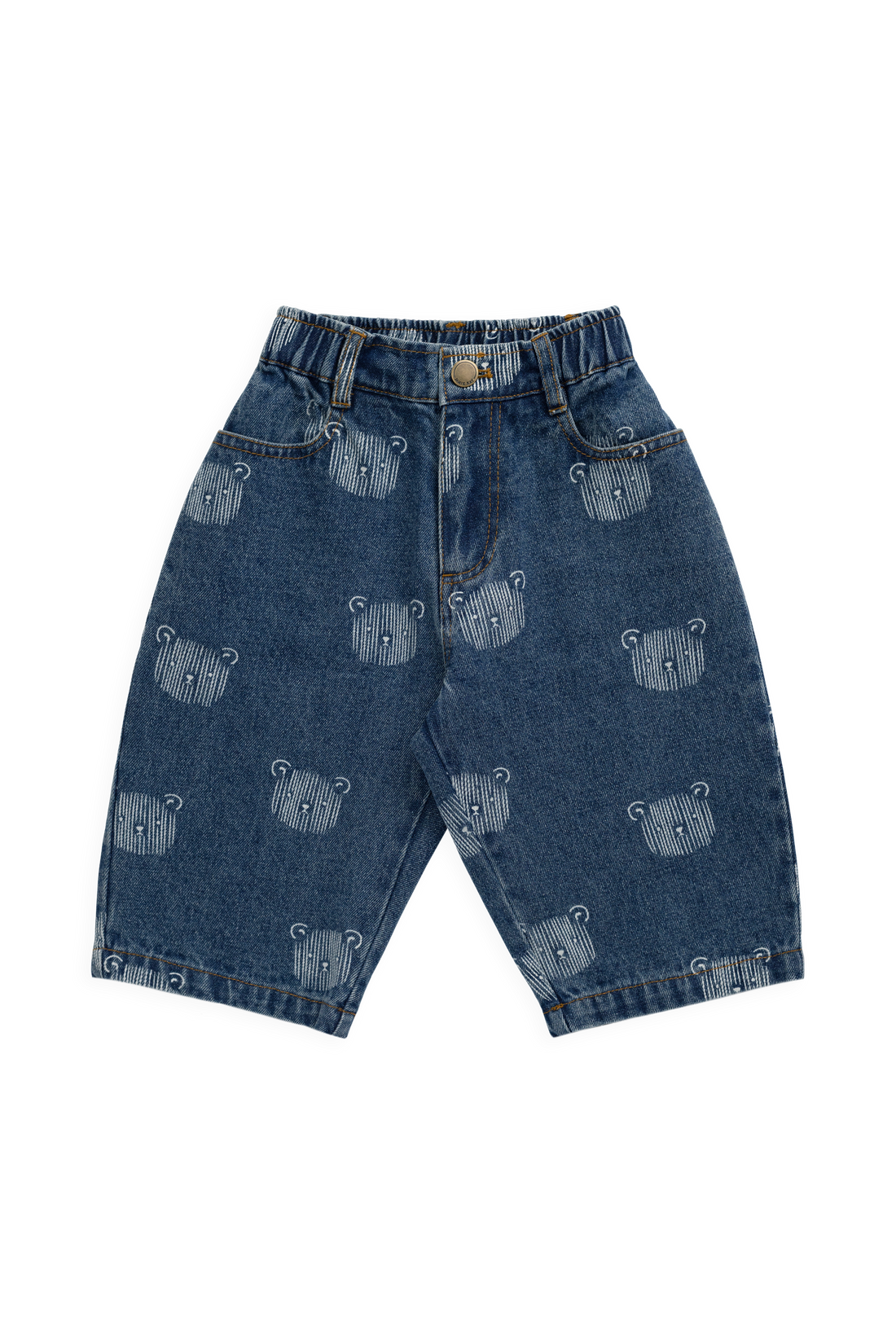 Linus Denim Pant - Teddy Face Denim Childrens Pant from Jamie Kay NZ